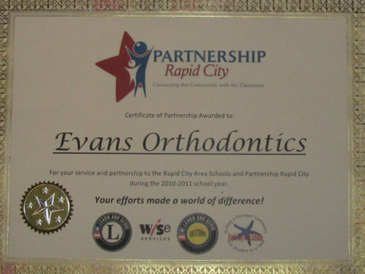 Partnership Rapid City certificate